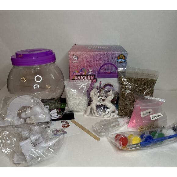 Me & You Light-Up Unicorn Terrarium Kit for Kids Great Birthday Gift - Picture 4 of 4